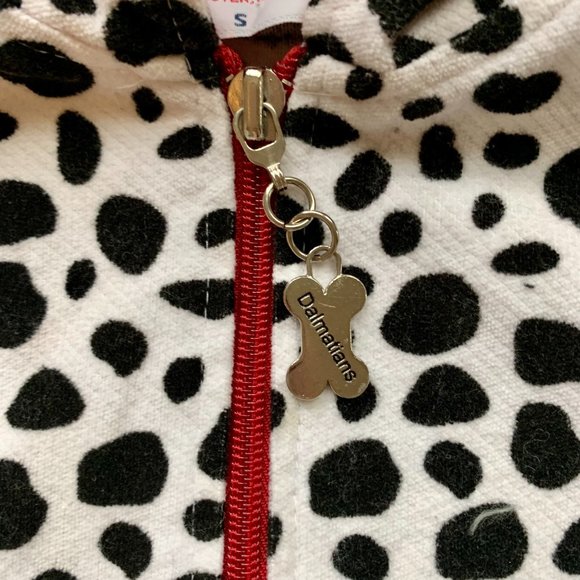 Vintage Please Mum Made in Canada Dalmatian Hooded Vest | S - Picture 2 of 6